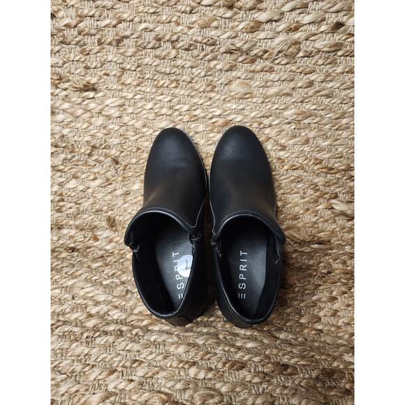 ESPRIT Hunter Woman's Size 7 M Black Side Zip Ankle Booties Casual Fashion Boots - Picture 9 of 11